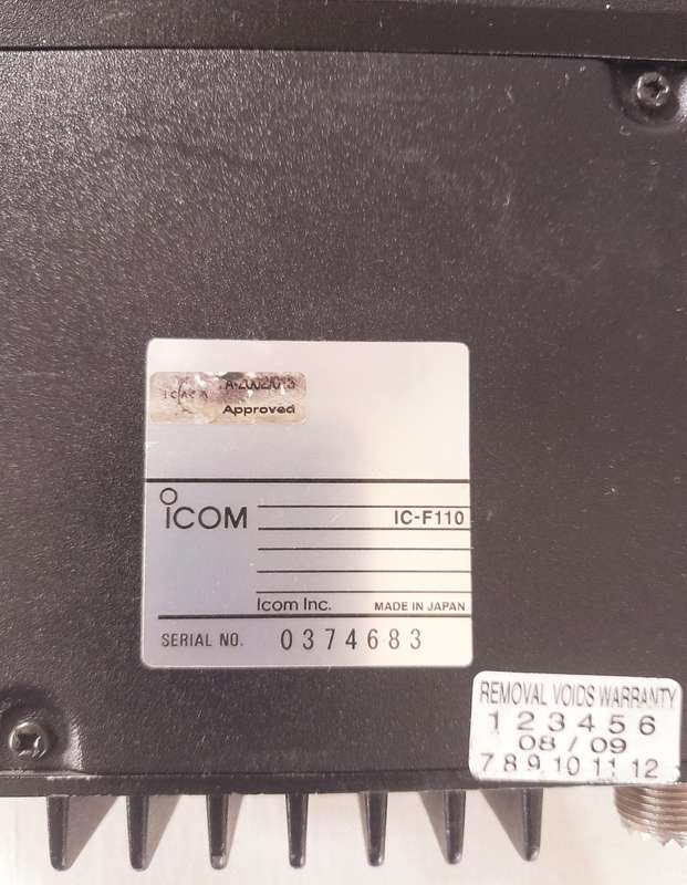 ICOM IC-F110 VHF TRANSCEIVER